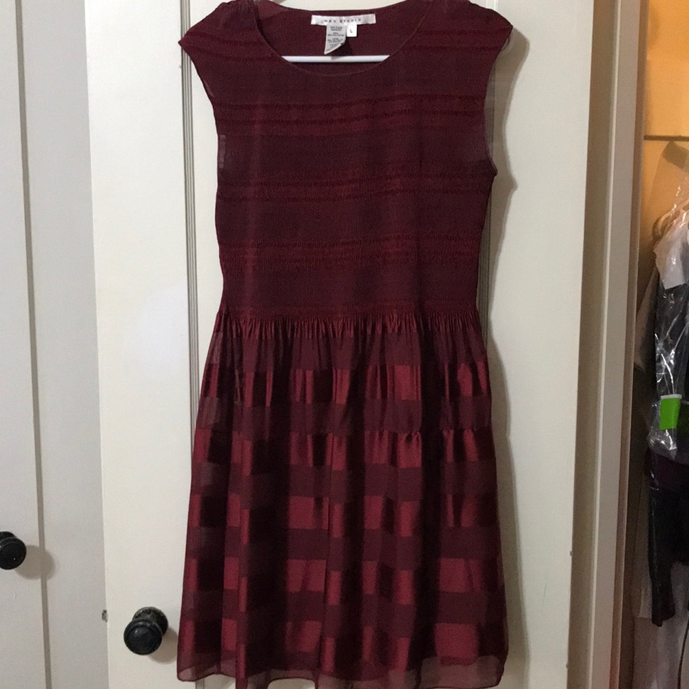 Max Studio Maroon Dress.